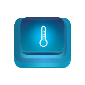 Temperature Button Illustrazione stock