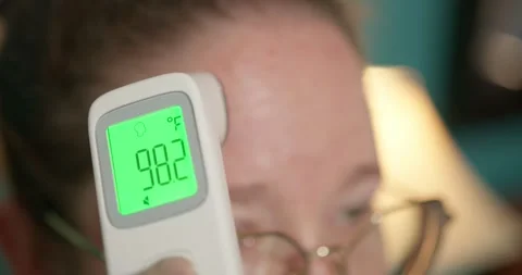 Temperature Check Stock Footage 299620834