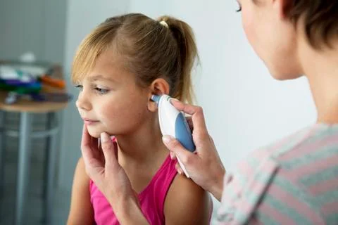 Temperature, child Stock-Fotos