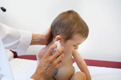 Temperature, child Stock Photos