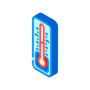 Temperature control isometric icon vector illustration Stock Illustration