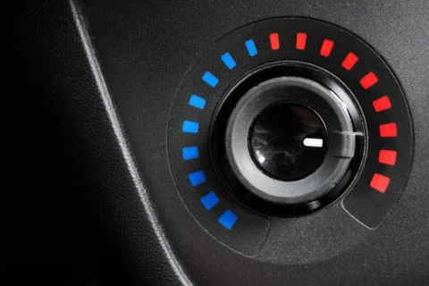 Temperature controller setted at high values Stock Photos