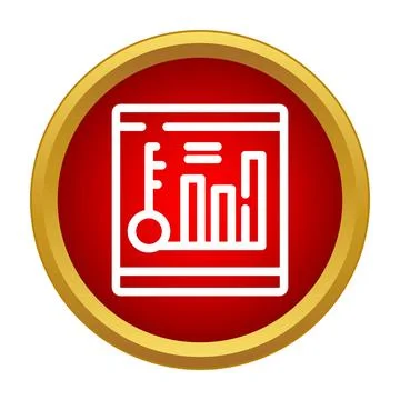 Temperature data statistics chart analyzing climate change Stock Illustration