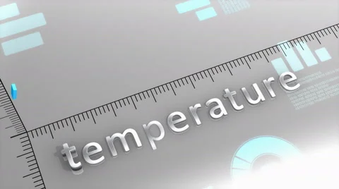 Temperature decreasing chart, statistic and data Stock Footage 61403960