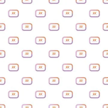 Temperature display icons seamless pattern for hvac systems Illustrazione stock