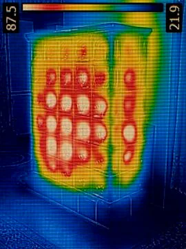 Temperature distribution Foto stock