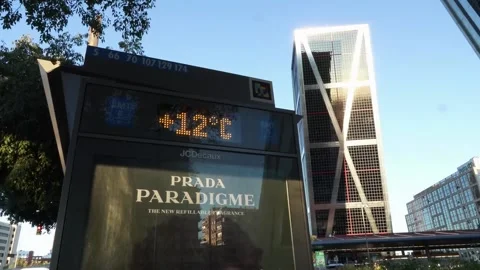 Temperature drop in Madrid, Madrid, ES - 22 Sep 2025 Stock Footage 317537768