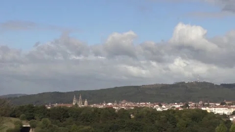 Temperature drop in Santiago de Compostela, Santiago de Compostela, ES - 22 Sep  Stock Footage 317552302