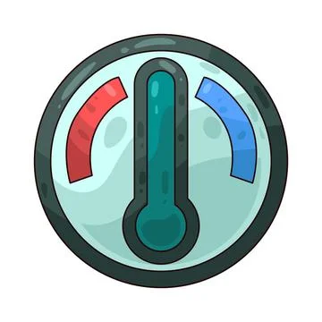 Temperature Gauge illustration Stock Illustration