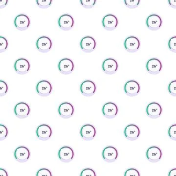 Temperature gauges forming a seamless pattern background Stock Illustration