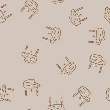 Temperature gradient water line seamless pattern Stock Illustration