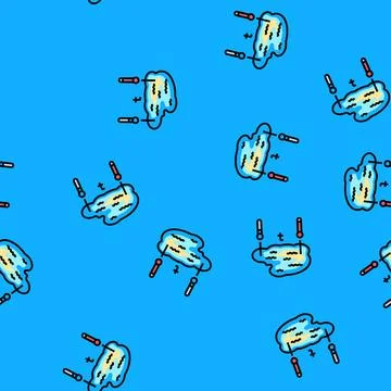 Temperature gradient water vector seamless pattern Stock Illustration