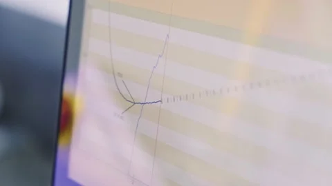 Temperature graph at a point in time. 库存影片 142256828