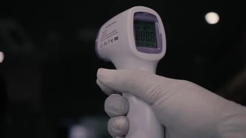 Temperature gun Stock-Footage 154462294