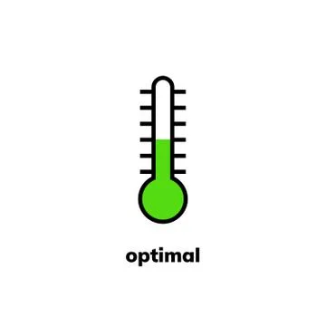 Temperature icon, clip art Stock Illustration
