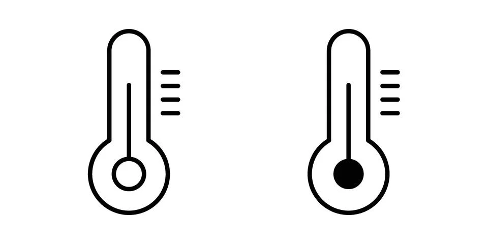 Temperature icon concept. best for web design Stock Illustration