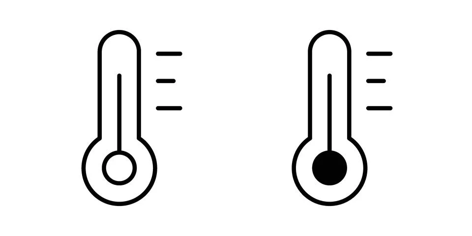 Temperature icon graphic element. web icon set Stock Illustration