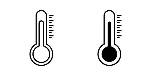 Temperature icon Illustration designs pack for Web Stock Illustration