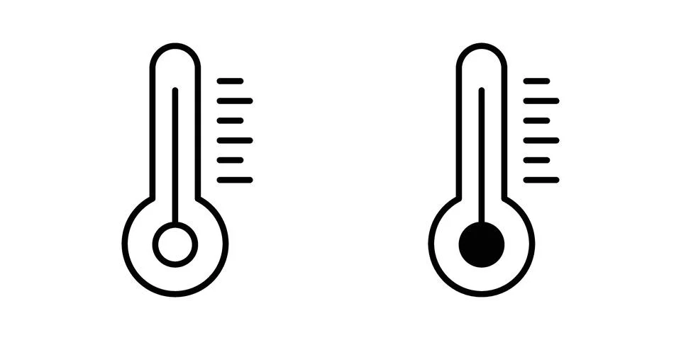 Temperature icon or illustration vector symbols Illustrazione stock