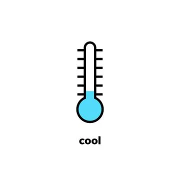Temperature icon, vector clip art Stock Illustration
