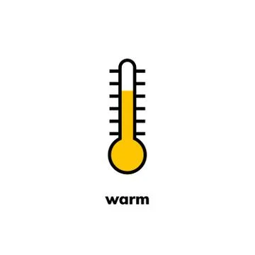 Temperature icon, vector clip art Stock Illustration