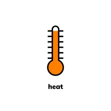 Temperature icon, vector clip art Stock Illustration