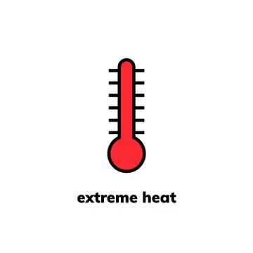 Temperature icon, vector clip art Illustrazione stock