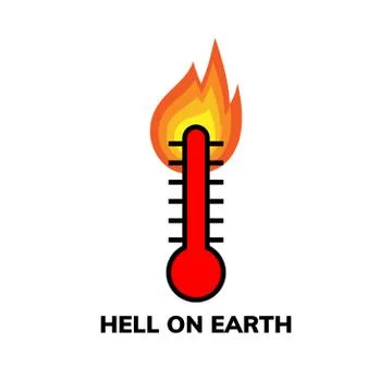 Temperature icon, vector clip art Illustrazione stock