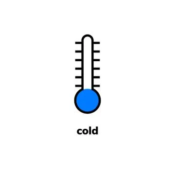Temperature icon, vector clip art Stock Illustration