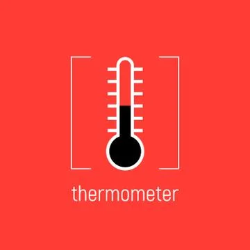 Temperature icon, vector clip art Stock Illustration