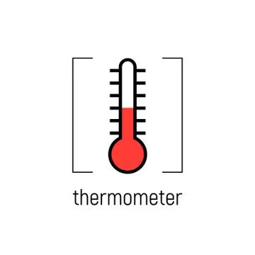 Temperature icon, vector clip art Stock Illustration