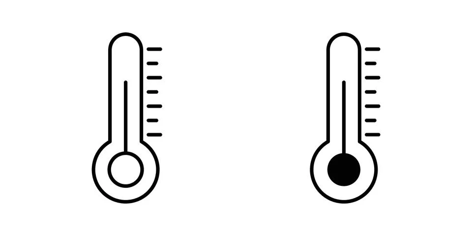 Temperature icon vector design illustrations Illustrazione stock