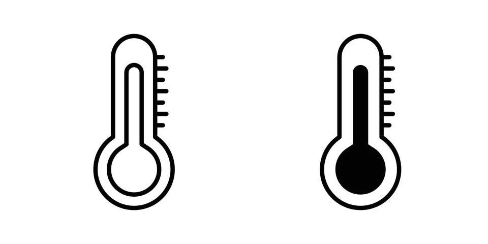 Temperature icon vector editable eps10 Stock Illustration