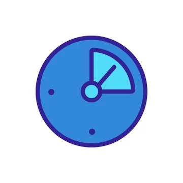 Temperature indicator icon vector outline illustration 스톡 일러스트