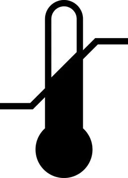 Temperature limit. Temperature icon. Thermometer indicating Stock Illustration