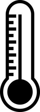 Temperature limit. Temperature icon. Thermometer indicating Stock Illustration