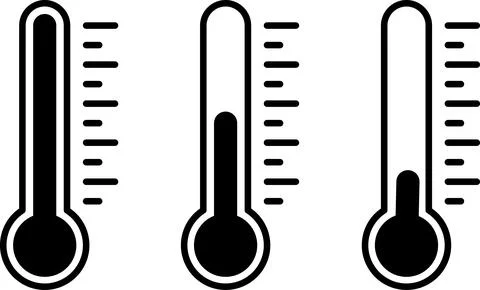 Temperature limit. Temperature icon. Thermometer indicating Stock Illustration
