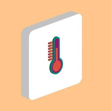 Temperature meter computer symbol Stock Illustration