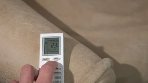 Temperature numbers change on the display. Stock Footage 285453416
