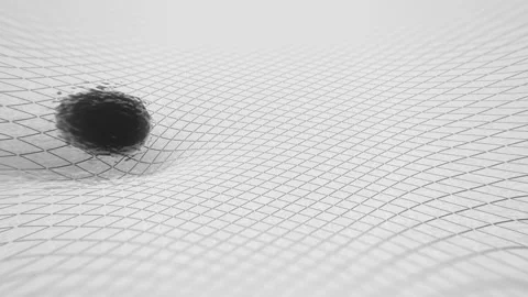 Temperature  Radiation Gravity, gravitational waves concept. Quantum Stock Footage 239610001