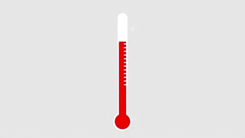 Temperature rise from thermometer. Stock Footage 163635192