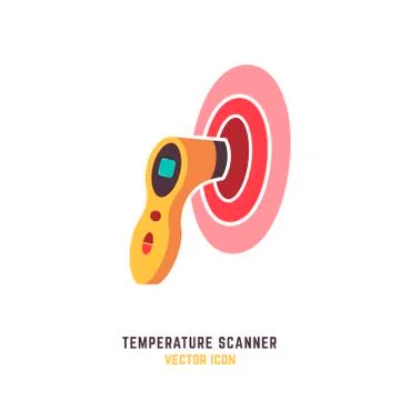 Temperature Scanner Icon Stock Illustration