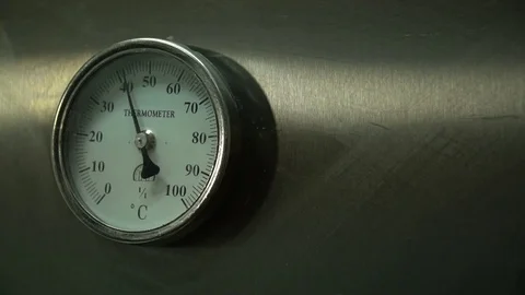 The temperature sensor in the bakery Stock Footage 80627854