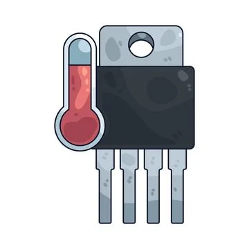 Temperature sensor illustration Stock Illustration