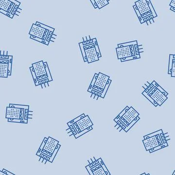Temperature sensor module line seamless pattern イラスト素材