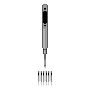 Temperature soldering iron cartoon vector graphic Stock Illustration