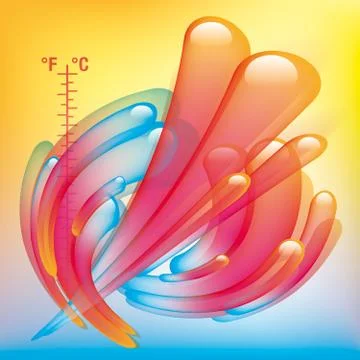 Temperature splash Stock Illustration
