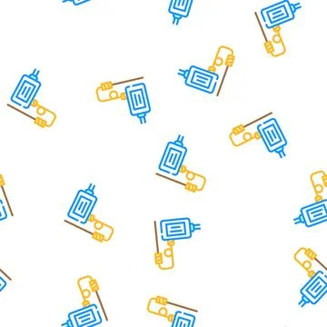Temperature switches vector seamless pattern Stock Illustration