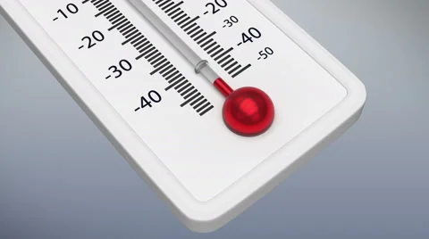 Temperature on the thermometer drops. 库存影片 53299348