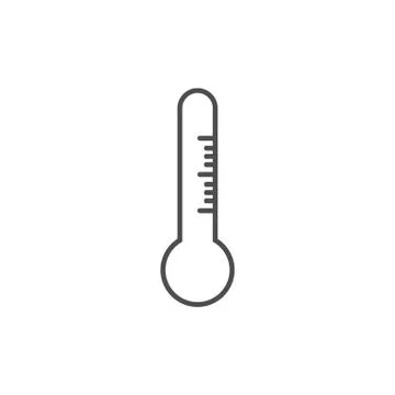 Temperature, thermometer icon, vector illustration. Flat design. Stock Illustration
